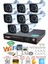 8 Kameralı 5mp Lens 1080p 2mp Color Görüntü 8 Warm Led Gece Görüş Fullhd Güvenlik Kamera 5520w 1TB 2