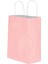 Kraft Burgu Saplı Çanta Pembe 25X31X12CM 50 adet 2