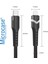 Type-C To Type-C Hızlı Şarj Kablo LED Işıklı 65W Örgü Kablo AL4050 2