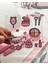 2’li Sticker Cımbızı Seti Düz ve Eğri Uçlu Pembe çıkartma washi Bant Sticker Bullet Journal 2