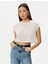 Crop Tişört Kısa Kollu Slim Fit 3