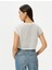 Crop Tişört Kısa Kollu Slim Fit 4