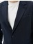 Blazer Ceket Slim Fit Cep Detaylı Düğmeli Mono Yaka 5