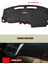 Peugeot 206 Kucuk Ekran (2002-2006) 3D Torpido Koruma - Ön Göğüs Kaplama - Kırmızı Şerit 5