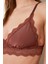 KAHVERENGİ DEKOLTESİ DANTEL DETAYLI MİCRO BRALET DS200475BR 8