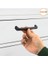 Side Mutfak Kulbu Çekmece Dolap Kulpu Metal Kulp Mobilya Dolabı Kulpları Renk 128 mm Siyah 5