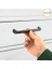 Side Çekmece Dolap Kulpu Mutfak Kulbu Metal Kulp Mobilya Dolabı Kulpları Renk 160 mm Siyah 5