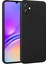 Samsung Galaxy A05S Kılıf Renkli Lüx Korumalı Premier Mat Silikon+Nano Siyah 1