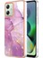 Motorola Moto G54 5g Elektrapılaşma Mermer Desen Telefon Kapağı (Yurt Dışından) 1