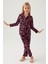 Kız Çocuk Siyah Gömlek Pijama Takımı 2