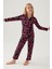 Kız Çocuk Siyah Gömlek Pijama Takımı 3