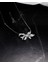 Zirconia Taşlı Işıltılı Diamond Fiyonk Model Kadın Gümüş Kolye 3
