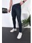 Erkek Lacivert Slim Fit Dar Kesim Jeans Kot Pantolon 1