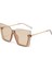 Büyük Boy Kare Güneş Gözlüğü Kadın Erkek Moda Büyük Çerçeve Tonları Açık Spor Sürüş Sunnies UV400 Koruma (Yurt Dışından) 1
