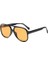 Vintage Retro 70S Güneş Gözlüğü Kadın Erkek Klasik Büyük Kare Aviator Çerçeve UV400 Boynuz Çerçeveli Gözlük (Yurt Dışından) 1