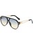 Aviator Erkekler Kadınlar Için Büyük Moda Güneş Gözlüğü Gözlüğü Alaşım Çerçeve Gözlük (Yurt Dışından) 1