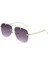 Retro Çerçevesiz Aviator Güneş Gözlüğü Kadın Erkek Klasik Lady UV400 Koruma Degrade Lens Güneş Gözlükleri (Yurt Dışından) 1