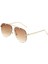Retro Çerçevesiz Aviator Güneş Gözlüğü Kadın Erkek Klasik Lady UV400 Koruma Degrade Lens Güneş Gözlükleri (Yurt Dışından) 1
