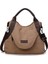 Kanvas Çanta Omuz Çantası Kadın-Vintage Hobo Üst Kolu Alışveriş Crossbody Çanta Tote Bayanlar Kadınlar Için Rahat Plaj Çok Fonksiyonlu Çantalar (Kahverengi) (Yurt Dışından) 1