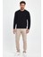 - Erkek Siyah 3 Iplik Şardonlu Sweatshirt 3