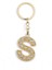 Harf Taşlı Gold S Harfi Anahtarlık 1