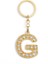 Harf Taşlı Gold G Harfi Anahtarlık 1