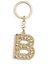 Harf Taşlı Gold B Harfi Anahtarlık 1