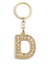 Harf Taşlı Gold D Harfi Anahtarlık 1