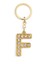 Harf Taşlı Gold F Harfi Anahtarlık 1