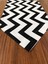 Pamuk Keten Sıvı Geçirmez Zigzag Desen Runner 40 x 160 1