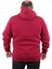 Mocgrande Büyük Beden Fermuarlı Sweat M 23217 Bordo 3