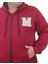 Mocgrande Büyük Beden Fermuarlı Sweat M 23217 Bordo 4