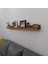 Duvara Monte Ahşap Duvar Rafı. 150 cm Dekoratif Çerçeve Rafı. Meşe Rengi Uçan Raf. 3