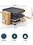 Pure 4 Raclette Makinesi - 4 Kişi Ters Çevrilebilir Izgara ve Teppanyaki Tabağı - 700W 3