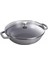 Izgara Aparatlı Mini Döküm Wok Gri 30CM Tencere 1