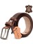 PC351 Erkek 3,5 cm Deri Kemer Kahverengi 1