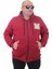 Büyük Beden Fermuarlı Sweat M 23217 Bordo 1