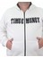 Fermuarlı Kapuşonlu Büyük Beden Sweat Time Money 23218 Ekru 4