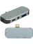 Mini Boy USB C Hub Adaptör 3.5 Kulaklık Bağlantı Noktası Type-C Tipi USB 3.0 Çevirici Hub 5'i 1 Arada 10GBPS 100W Alüminyum Alaşımlı Malzeme Android, Os X, Windows Uyumlu YX04 1