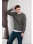 Slimfit Sıfır Yaka Basic 3 Iplik Erkek Sweatshirt 5