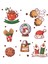 Yılbaşı - Merry Christmas - Temalı Sticker Set -16 Parça- 2 4