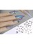 Top Uçlu Yay Tırnak Piercingi Nail Art Süsleme Piercing 5 Adet Karışık Renk 5