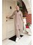 Bisiklet Yaka Fermuarlı Uzun Tunik Sade Basic Spor Takımı - 03044.016 - Vizon 5