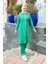 Fermuarlı Uzun Sade Basic Kap Eşofman Spor Takımı - 3044 - Benetton Yeşil 1