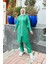 Fermuarlı Uzun Sade Basic Kap Eşofman Spor Takımı - 3044 - Benetton Yeşil 2