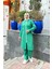 Fermuarlı Uzun Sade Basic Kap Eşofman Spor Takımı - 3044 - Benetton Yeşil 4