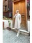 Fermuarlı Uzun Tunik Pantolon Spor Ikili Takım - 03058 - Ekru 1