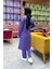 Önden Iki Cepli Sade Basic Uzun Tunik Pantolon Ikili Spor Takımı - 03067 - Koyu Lila 5