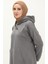 Aysima Yaka Detaylı Kapşonlu Sade Basic Sweatshirt - 3032 - Antrasit 4