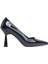 Vest Siyah Rugan (8cm) Topuk Boyu Günlük Kullanım Stiletto 1